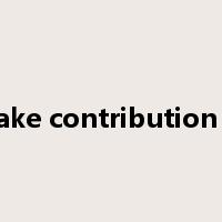 make contribution to是什么意思