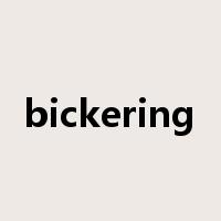bickering是什么意思