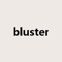 bluster是什么意思