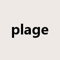 plage是什么意思