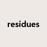 residues是什么意思