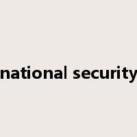 national security是什么意思