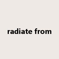 radiate from是什么意思