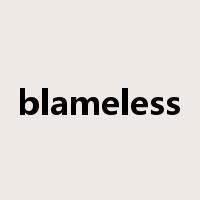 blameless是什么意思