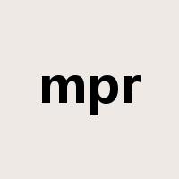 mpr是什么意思