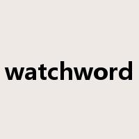 watchword是什么意思