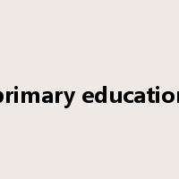 primary education是什么意思