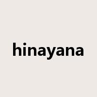 hinayana是什么意思