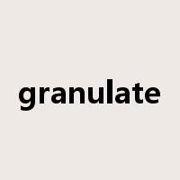 granulate是什么意思