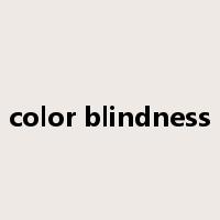color blindness是什么意思