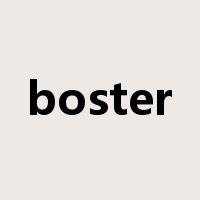 boster是什么意思