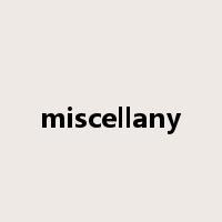 miscellany是什么意思