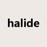 halide是什么意思