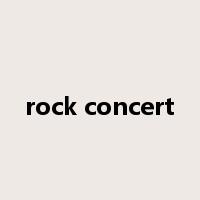 rock concert是什么意思