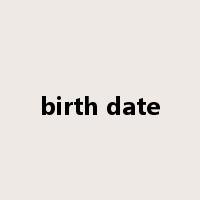 birth date是什么意思