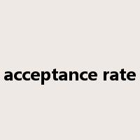 acceptance rate是什么意思