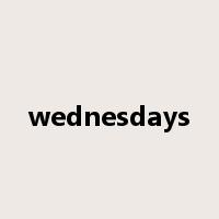 wednesdays是什么意思