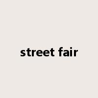 street fair是什么意思