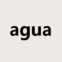 agua是什么意思
