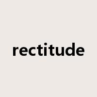 rectitude是什么意思