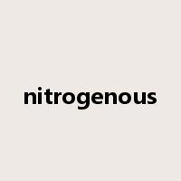 nitrogenous是什么意思