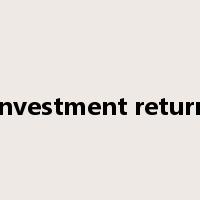 investment return是什么意思