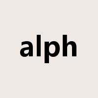 alph是什么意思