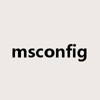 msconfig是什么意思