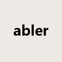 abler是什么意思
