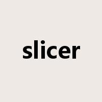 slicer是什么意思