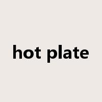 hot plate是什么意思