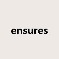 ensures是什么意思