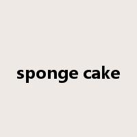 sponge cake是什么意思