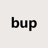 bup是什么意思