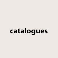 catalogues是什么意思