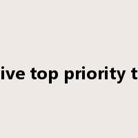 give top priority to是什么意思