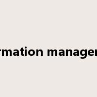 information management是什么意思