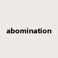 abomination是什么意思