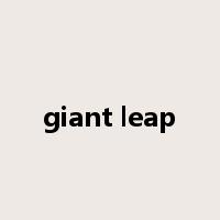 giant leap是什么意思