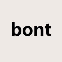 bont是什么意思