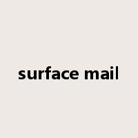 surface mail是什么意思