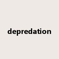 depredation是什么意思