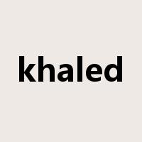 khaled是什么意思