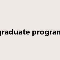 graduate program是什么意思
