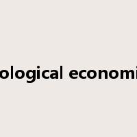 ecological economics是什么意思