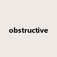 obstructive是什么意思