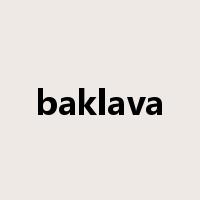 baklava是什么意思