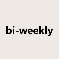 bi-weekly是什么意思