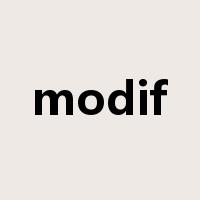 modif是什么意思