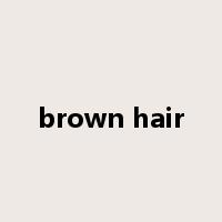 brown hair是什么意思